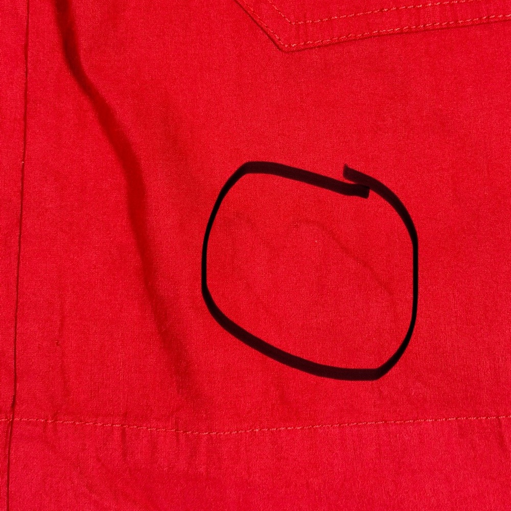 Maeve by Anthropologie Red Skirt Womens Large Pockets Linen Blend NEW Read Desc - Picture 8 of 9